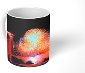 Mok - Goud - Amerika - Vuurwerk - 350 ML - Beker