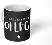 Mug - Collègue - Cadeau - Zwart - Wit - 350 ml - Tasse