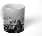 Mok - Panorama van de eeuwenoude stad Bursa in Turkije - zwart wit - 350 ML - Beker