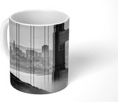 Mok - Golden Gate Bridge en San Francisco - zwart wit - 350 ML - Beker