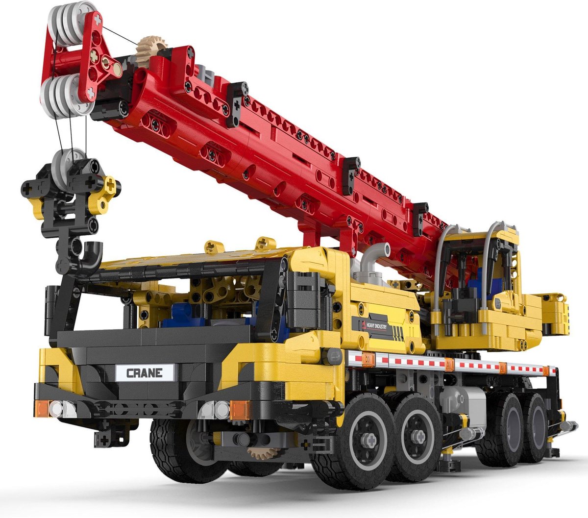 CaDa C61081W - Bouwmachines - Mobiele Kraan - 1831 bouwstenen - Compatibel met grote merken
