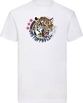 T-shirt black Unstoppable Tiger - White (XS)