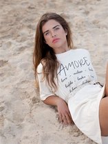 T-SHIRT AMORE OFF WHITE (L)