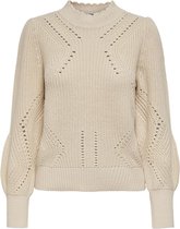 Jacqueline de Yong Trui Jdypretty Life L/s Highneck Pullove 15237344 Birch Dames Maat - XL