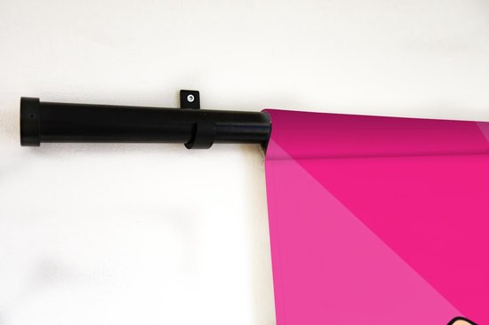 Wandkleed - Wanddoek - Verjaardag - Jubileum - Vrouw - 80 Jaar - 60x60 cm - Wandtapijt