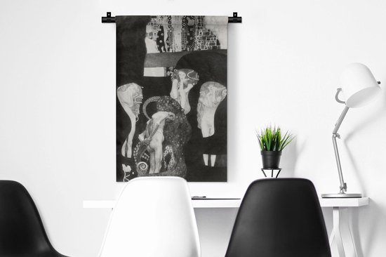 Tapisserie - Tissu mural - Jurisprudence (état final) - Gustav Klimt - 60x90 cm - Tapisserie