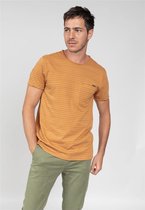 DEELUXE Gestreepte T-shirtDUSTON Toffee