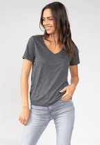 DEELUXE T-shirt met schedel KELIA Anthra Mel