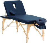 Massage tafel Salon 2-Donkerblauw - opvouwbank - opvouw behandeltafel - houten behandeltafel -