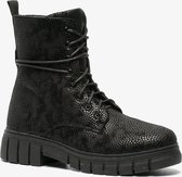 Blue Box dames veterboots - Zwart - Maat 41