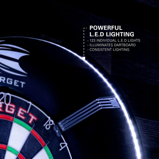 Target darts corona vision - dartbord verlichting 360 - Target