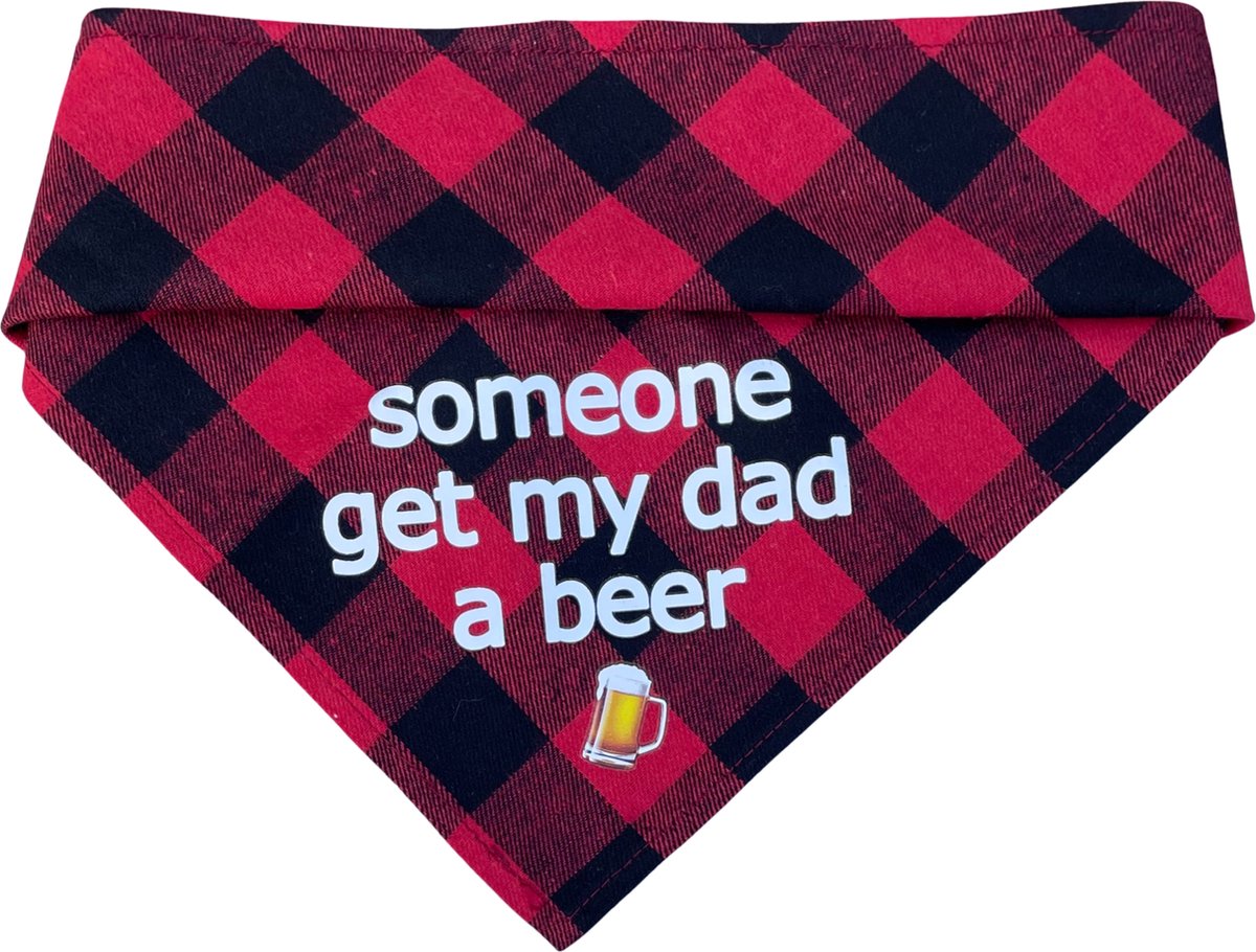 Get My Dad A Beer Bandana - foulard pour chien - bandana pour chien -  cadeau de Noël... | bol.com