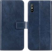 Xiaomi Redmi 9A Hoesje met Pasjeshouder - iMoshion Luxe Booktype - Donkerblauw