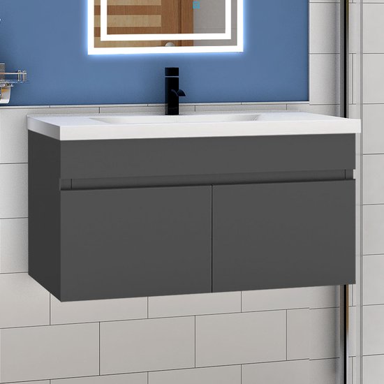 Ensemble de meubles de salle de bain Meuble de salle de bain 80 cm avec meuble  bas... | bol.com