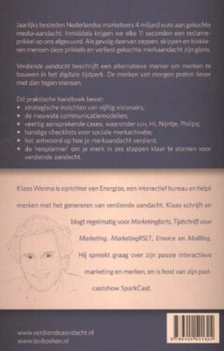 Verdiende aandacht - back cover