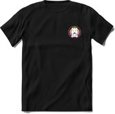 Saitama Mini Logo T-Shirt | Saitama Inu Wolfpack Crypto Ethereum kleding Kado Heren / Dames | Perfect Cryptocurrency Munt Cadeau Shirt