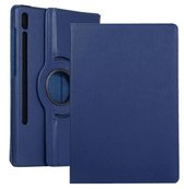 FONU 360° Boekmodel Hoesje Samsung Galaxy Tab S8 - Tab S7 - Donkerblauw