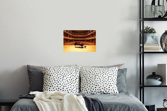 Stickers muraux - Film autocollant - Un piano sur scène dans un théâtre - 30x20 cm - Film adhésif - Stickers muraux Chambre d'enfant - Papier peint autocollant