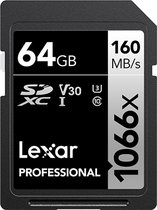 Lexar Professional 1066x flashgeheugen 64 GB SDXC UHS-I Klasse 10