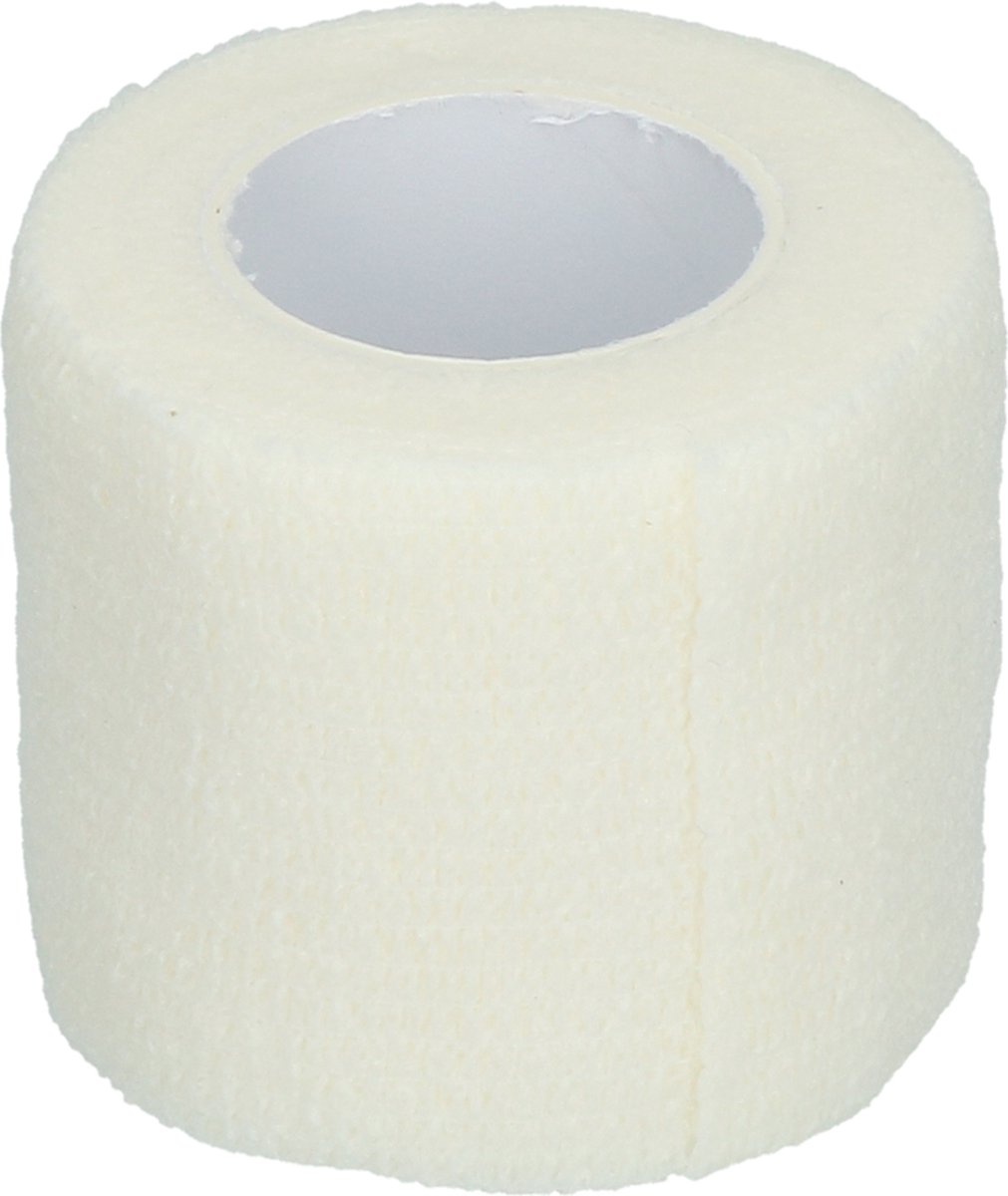 Excellent Bandage Animal Pet Profi – 4,5 x 5 cm - Zelfklevend elastisch supersterk bandage – Intapen van de poten – Wit