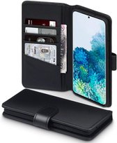 Samsung Galaxy S20 Plus (S20+) hoesje, MobyDefend luxe echt leren wallet bookcase, Zwart | GSM Hoesje / Telefoonhoesje Geschikt Voor: -