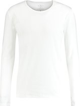 T-shirt Lange Mouw Ronde Hals Wit (9901000600 - 200 - White)