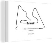Canvas Schilderij Formule 1 - Bahrein - Circuit - 30x20 cm - Wanddecoratie