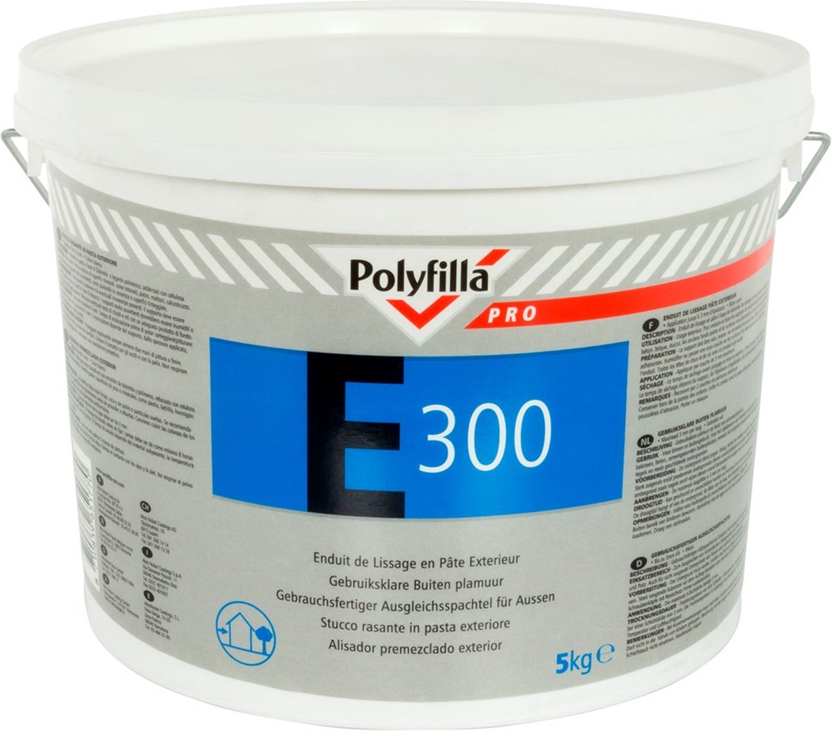 Polyfilla E300 Egaliseermiddel Buiten 5 KG bol