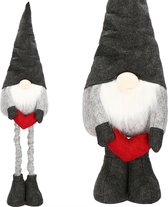 Nains de Noël Springos | nain de noël | Gnome | Décorations de Noël | 1 pièce | Hauteur réglable | 63-93cm