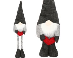 Springos Kerstkabouters - Kerstdwerg - Gnome - Kerstversiering - 1 stuk - Verstelbaar in hoogte - 63-93 cm