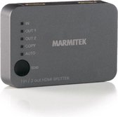 Marmitek Split 312 UHD - HDMI splitter 4K | 1 in / 2 uit | Splits HDMI van Decoder naar 2 tv’s