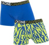 Calvin Klein jongens big logo 2P groen & blauw - 140/152