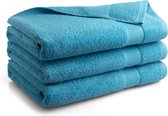 Bol.com Seashell Hotel Collectie Handdoek - Turquoise - 3 stuks - 70x140cm aanbieding
