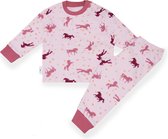 Frogs and Dogs - filles - chevaux - pyjama - imprimé all over - rose - taille 98