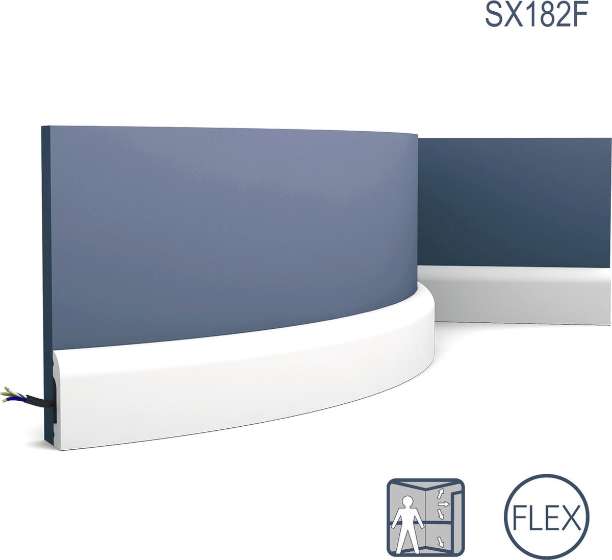 Plint Multifunctioneel SX182F flexibel Orac Decor Axxent