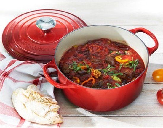 Le Creuset Signature Braad-/stoofpan - Ø 28 cm - kersen Rood