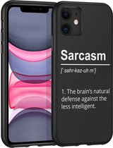 iMoshion Design voor de iPhone 11 hoesje - Quote - Zwart