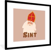 Fotolijst incl. Poster - Chocolade - Sinterklaas - Sint - Kinderen - Jongens - Meisjes - Kind - 40x40 cm - Posterlijst