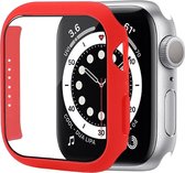 Mobigear Color Hardcase Hoesje voor Apple Watch Series 7 (41mm) - Rood