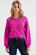 WE Fashion Dames sweater met embroidery