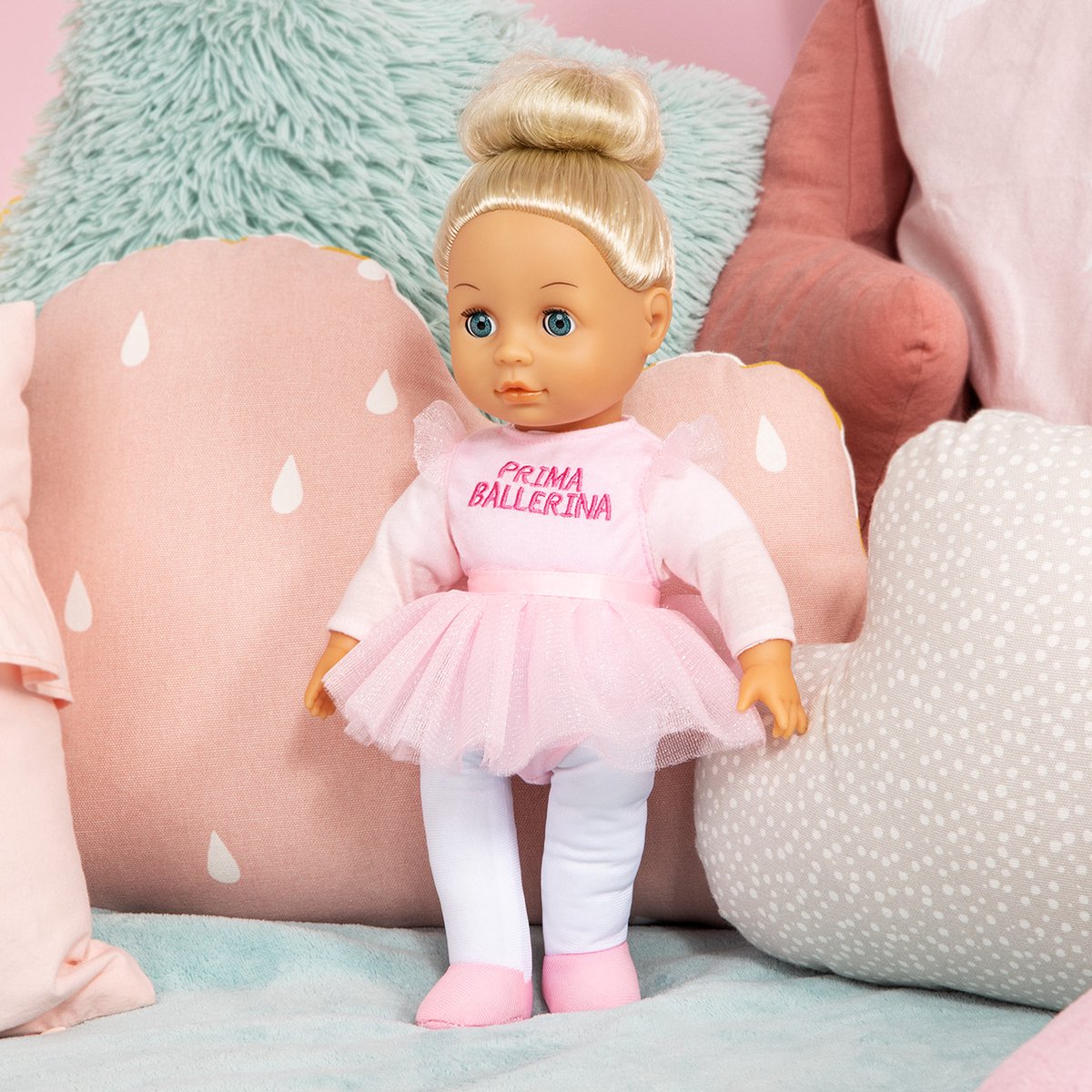 Bayer Design - Babypop Anna Prima Ballerina in roze 33 cm — afbeelding 2