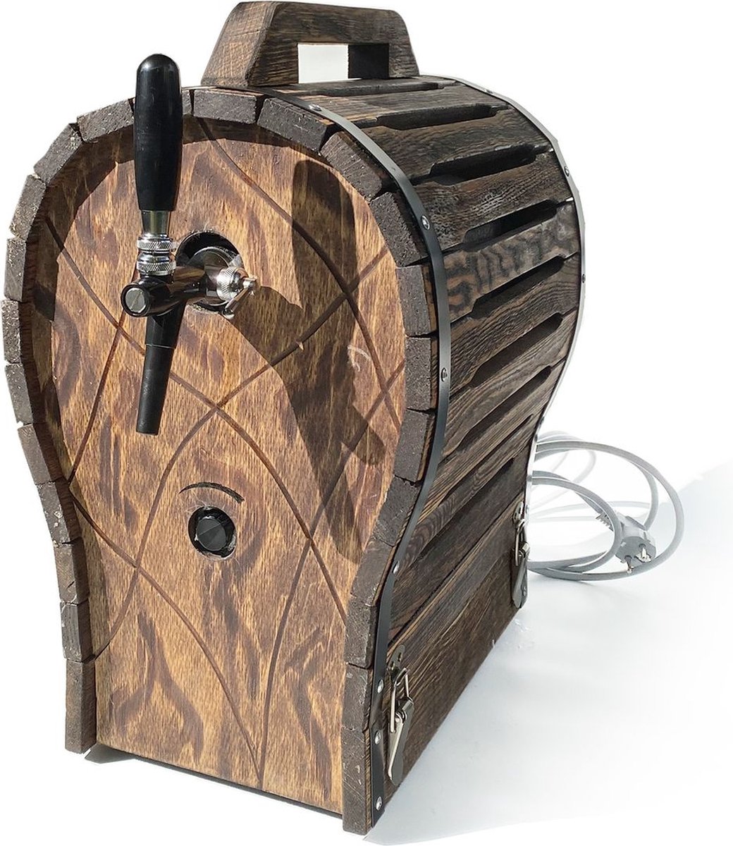 Biertap JET 30 met Houten Vat Optiek - Thuistap Bierkoeler 35 l/u