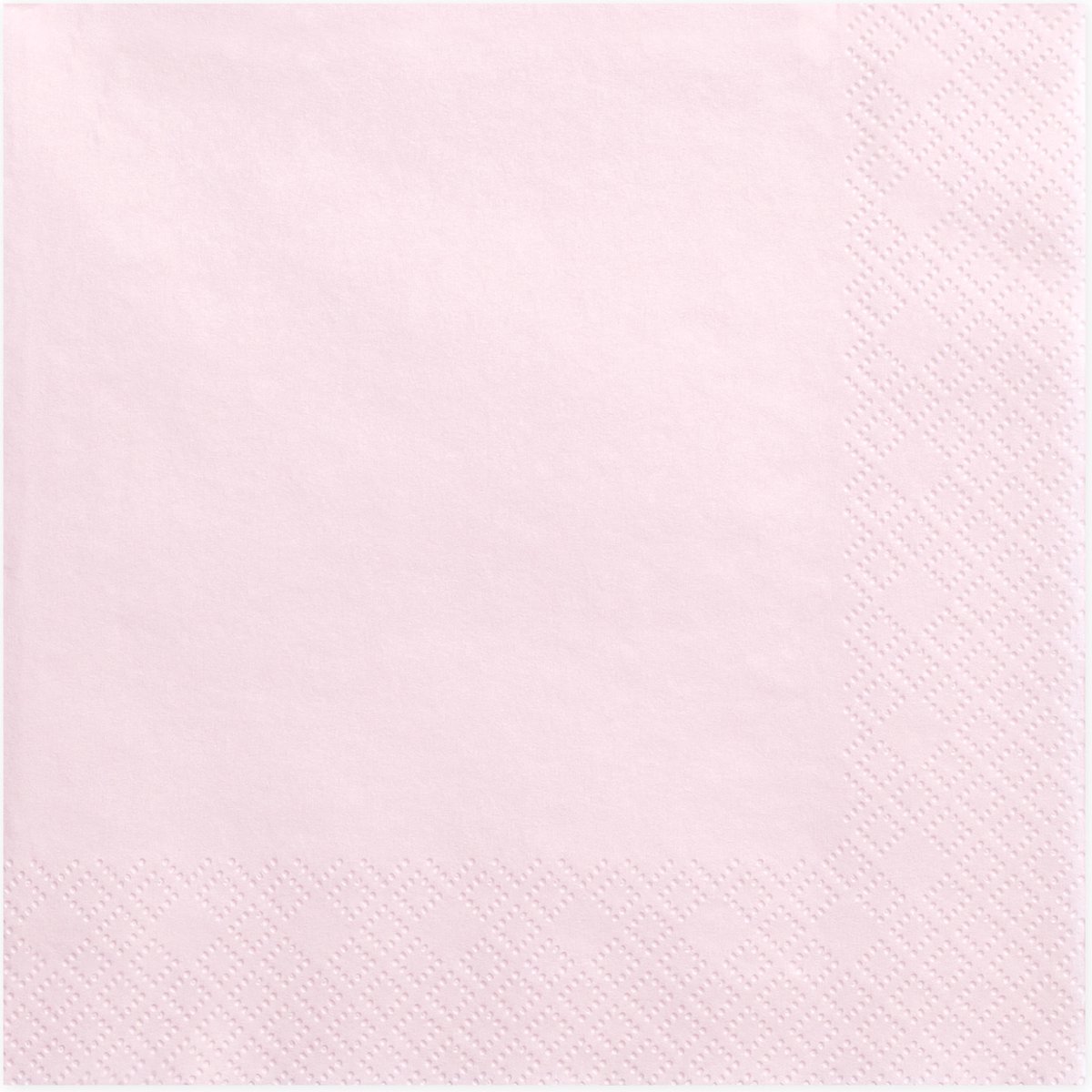 Partydeco Tafel servetten - papier - lichtroze - 33 cm - diner/lunch/verjaardag