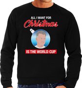 Louis all I want for Christmas fout Kerst sweater - zwart - heren - Kerst trui / Kerst outfit L