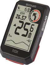 Sigma ROX 4.0 GPS Fietscomputer - Zwart - HR + Cad/Snelhd. sensoren top mount set
