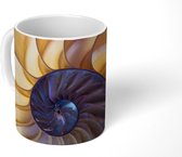 Mok - Schelp - Blauw - Zee - 350 ML - Beker