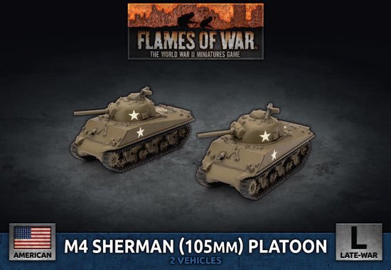 Afbeelding van het spel M4 Sherman (105mm) Assault Gun Platoon (Plastic)