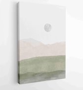 Canvas schilderij - Mountain and landscape wall arts vector 1 -    – 1908283540 - 40-30 Vertical
