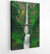 Canvas schilderij - Bridge cascade environment fall -   358457 - 50*40 Vertical