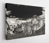 Canvas schilderij - Monochrome yosemite national park vista for travel background california USA  -     122220223 - 50*40 Horizontal